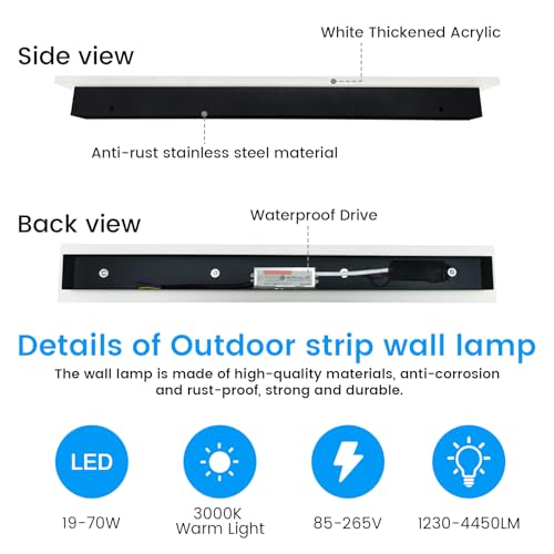 Modern Exterior Lights for House (2 Count)