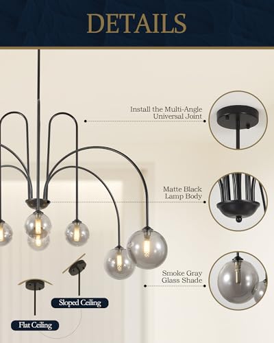 Black Sputnik Chandelier