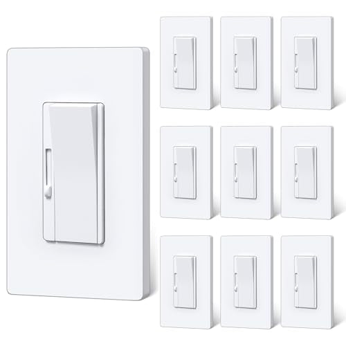 10 Bulk Slim Dimmer Light Switch (10 Count)