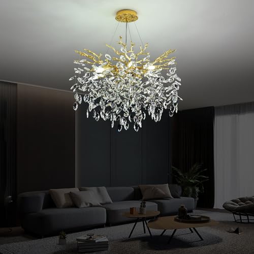 Modern Crystal Tree Branch Chandelier