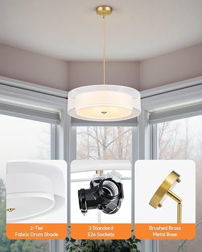 20.1" Drum Chandelier