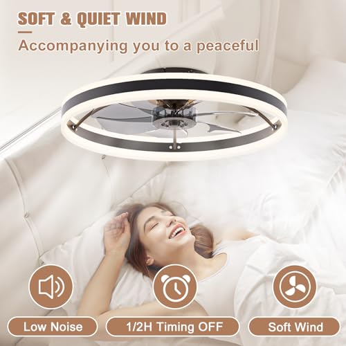 Low Profile Ceiling Fans with Lights and Remote