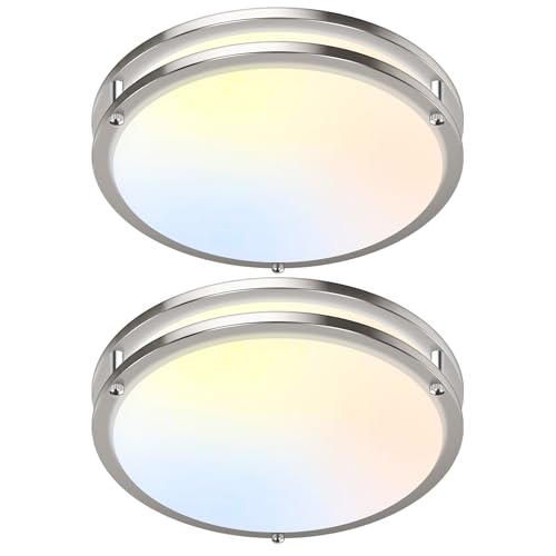 2 Pack 13 inch Dimmable LED Ceiling Light Fixture (2 Count)