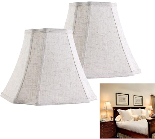 Medium Lamp Shades Beige Oatmeal (2 Count)