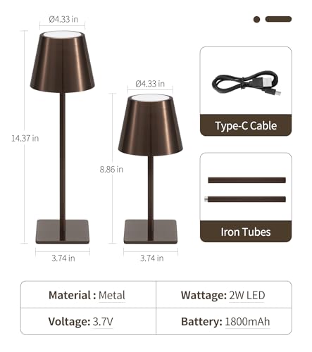 3 Pack Cordless Table Lamp (3 Count)