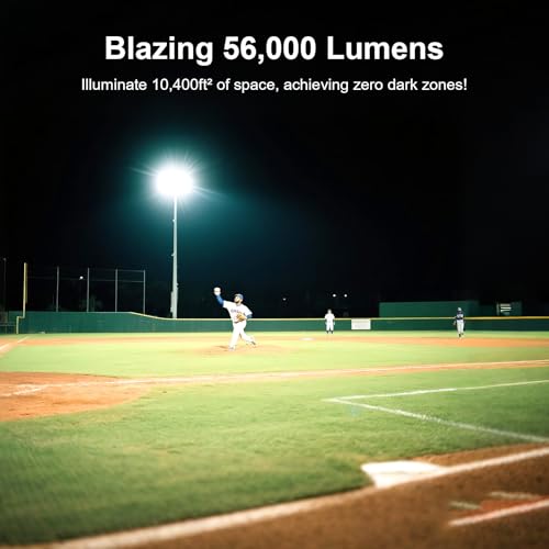400W LED Stadium Lights 56000LM Arena Field Flood Light 6500K