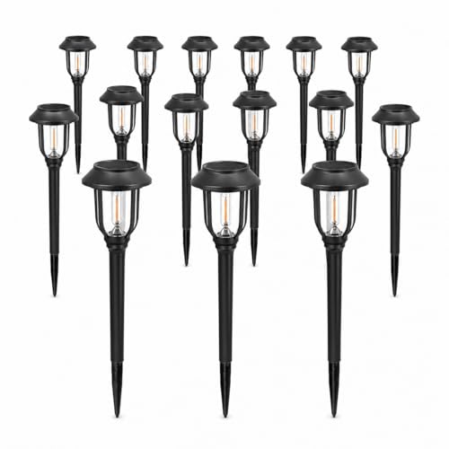 Solar Lights Outdoor 12 Pack (12 Count)