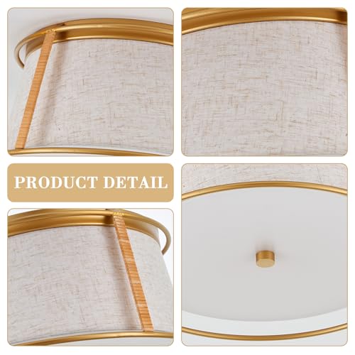 Gold Semi Flush Mount Ceiling Light Fixture