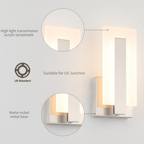 Modern LED Wall Sconce Set of 2 (2 Count)