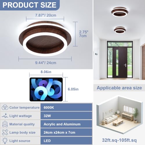 Round Modern Led Ceiling Light Fixture