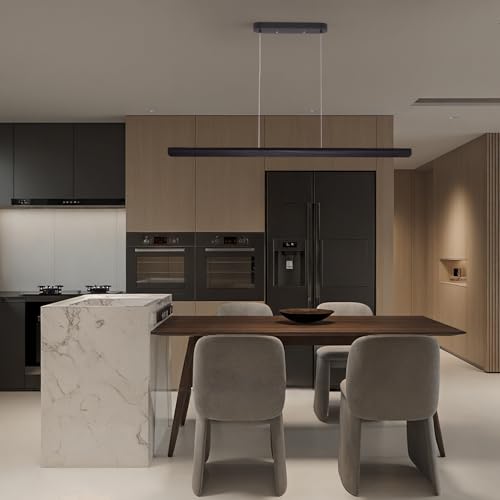 47inch Wood LED Linear Pendant Light