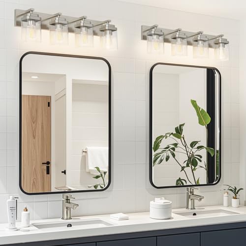 Brushed Nickel Bathroom Light Fixtures