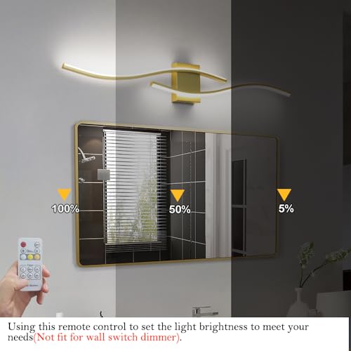 Modern Gold Bathroom Light Fixtures