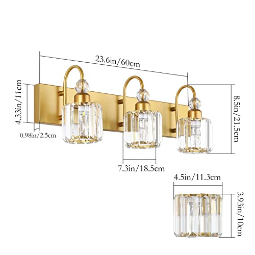 Gold Bathroom Vanity Lights 3