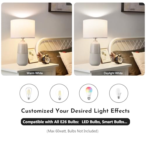 Tall Ceramic Table Lamp Set of 2 (2 Count)
