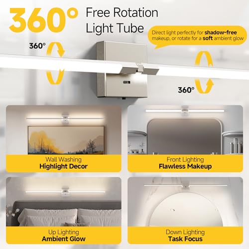 48 Inch Brushed Nickel Bathroom Vanity Light