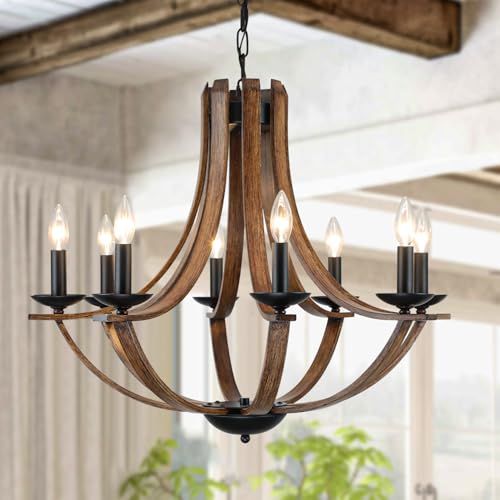 Rustic Farmhouse Dining Room Chandelier Light Fixture