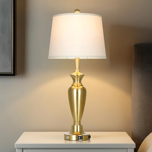 Gold Table Lamp for Living Room Single