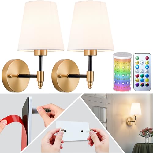 Peel and Stick Wall Sconces (2 Count)
