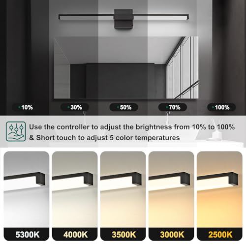 Modern Bathroom Light Fixtures Over Mirror
