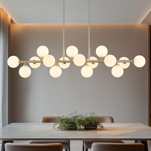 55" Long Chandeliers for Dining Room Kitchen Island
