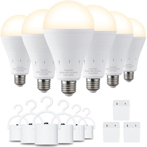 6 Pack Rechargeable Emergency Light Bulbs (6 Count)