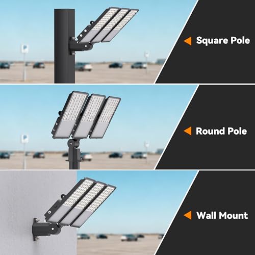 200W Upgraded LED Parking Lot Light with Photocell 30000lm 5000K