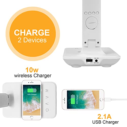 Desk Lamp with Wireless Charger