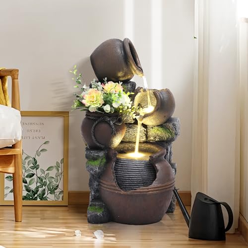 Outdoor Cascading Rock Water Fountain