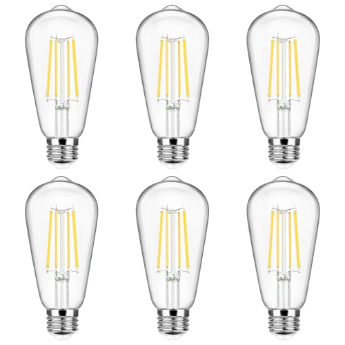6 Pack Vintage LED Edsion Bulbs 100W Equivalent (6 Count)
