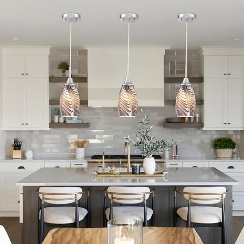 Mini Glass Pendant Light (3 Count)