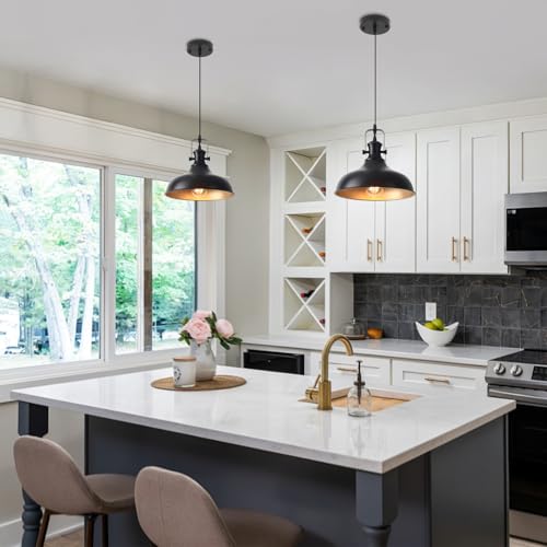 Black Farmhouse Pendant Lights Kitchen Island