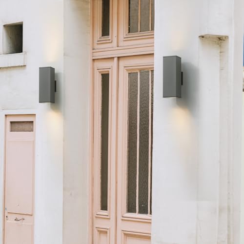 14" Modern Outdoor Porch Light in 2 Lights (2 Count)