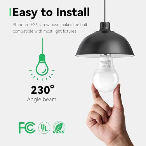 6 Pack LED Light Bulbs 60 Watt Equivalent (6 Count)
