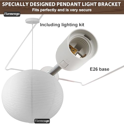 Large Paper Lamp Pendant Light Kit (2 Count)
