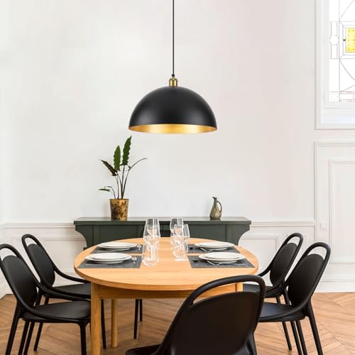 Black Vintage Pendant Light 16 Inch (2 Count)