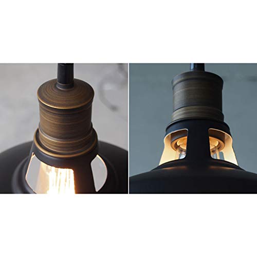 Black Plug in Pendant Light Metal Barn Lights with On