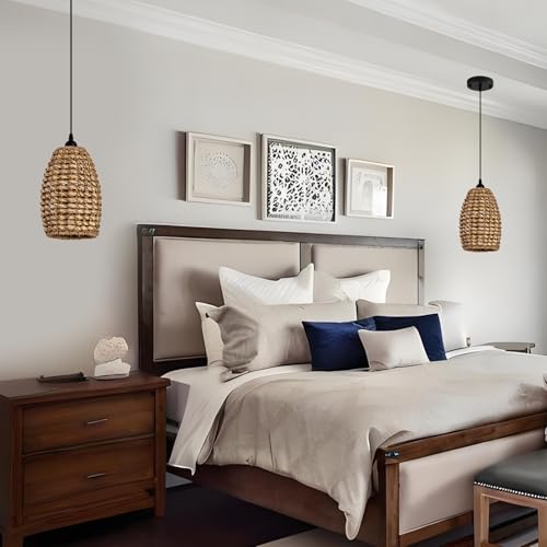 Mini Rattan Pendant Light (3 Count)