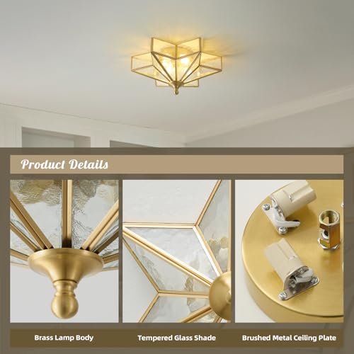 Star Brass Vintage Ceiling Light