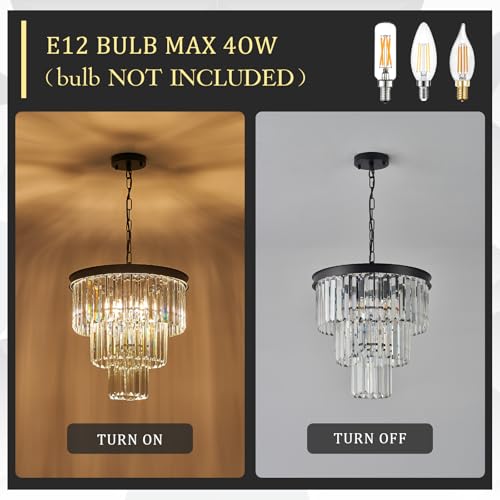 16" Modern Crystal Chandeliers (6 Count)