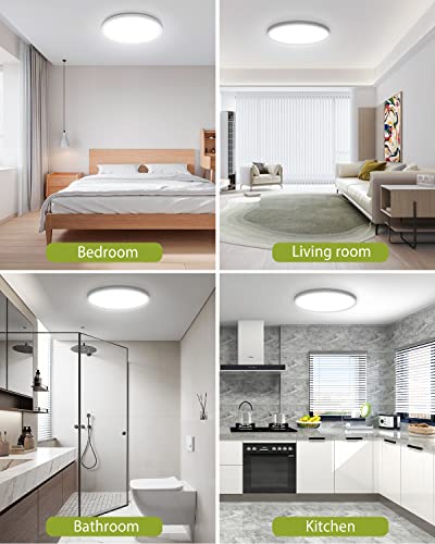 4PACK Flush Mount LED Ceiling Light Fixture White (4 Count)
