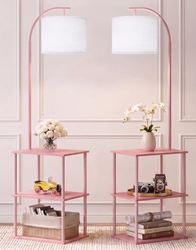 Floor Lamp with Table 2 (Pink)