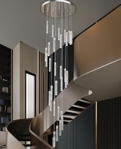 36 Light Modern LED Crystal Chandeliers for Living Room Entryway