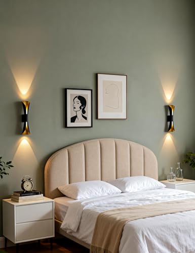 Battery Operated Wall Sconce with Remote Art Deco Cordless Sconces