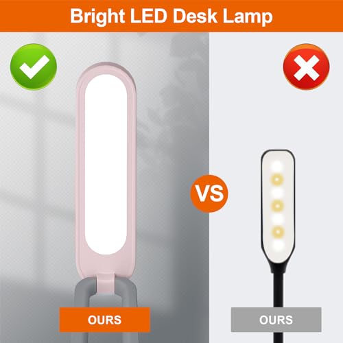 LED Desk Lamp for Office Home & Battery Operated Lamp Rechargeable Lamp Foldable & Portable Light