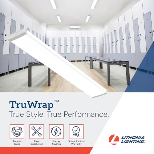 TruWrap 4 Foot LED Ceiling Light Fixture