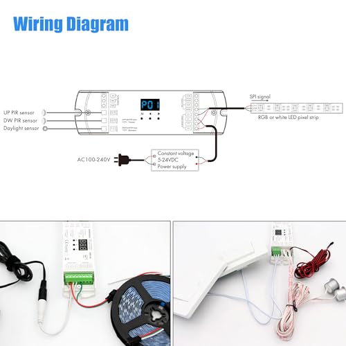 Motion Sensor with Daylight Sensor LED Stair Light Kit KMG