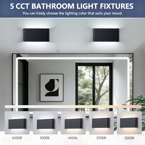 11" Black LED Wall Sconces 2 Pack (2 Count)