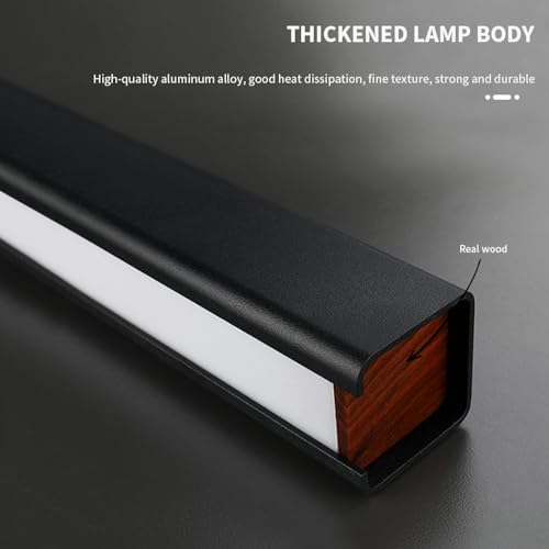 Minimalist Linear Pendant Light Dimmable LED Modern Chandelier Dining Room Island Light Restaurant Cafe Bar Office Hanging Lamp
