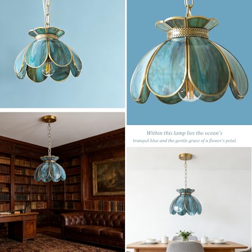 Brass Glass Ceiling Pendant Light